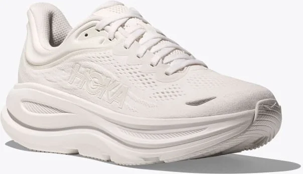 HOKA Women's Bondi 9 Shoes in White/White - Image 6