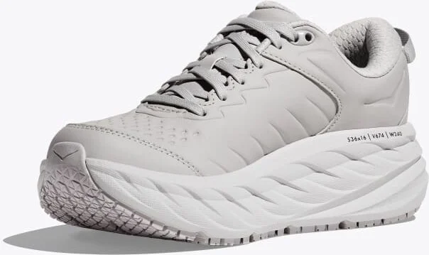 HOKA Women's Bondi SR Shoes in Harbor Mist/Lunar Rock - Image 3