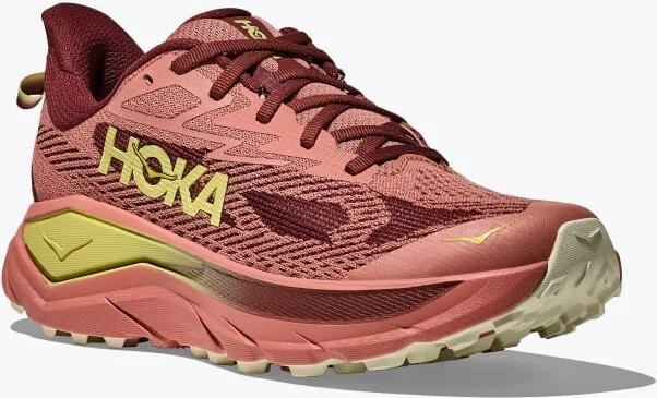 HOKA Women's Challenger 8 Shoes in Blush/Dark Cedar - Image 6