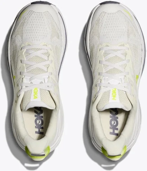 HOKA Women's Challenger 8 Shoes in White/Neon Hoka Citrus - Image 2