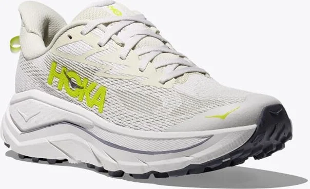 HOKA Women's Challenger 8 Shoes in White/Neon Hoka Citrus - Image 6