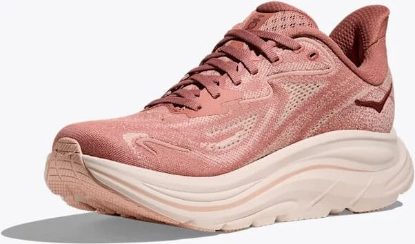 HOKA Women's Clifton 10 Shoes in Blush/Rose Latte - Image 3
