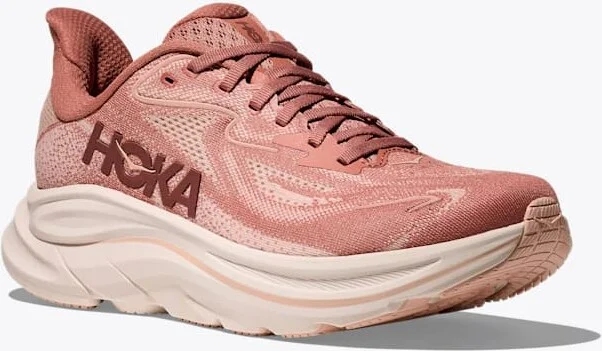 HOKA Women's Clifton 10 Shoes in Blush/Rose Latte - Image 6