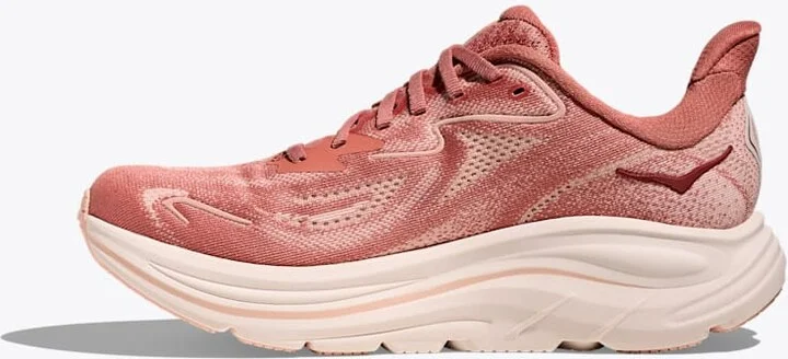 HOKA Women's Clifton 10 Shoes in Blush/Rose Latte - Image 8