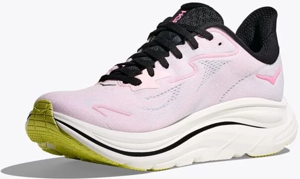 HOKA Women's Clifton 10 Shoes in Carnation/Starlight Glow - Image 3