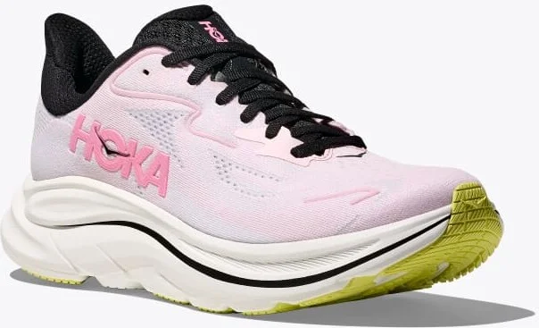 HOKA Women's Clifton 10 Shoes in Carnation/Starlight Glow - Image 6