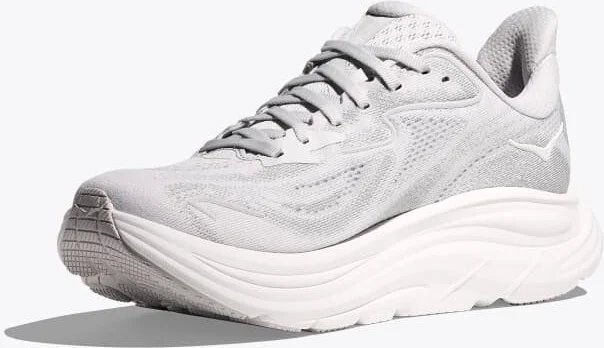 HOKA Women's Clifton 10 Shoes in Cosmic Grey/Stardust - Image 3