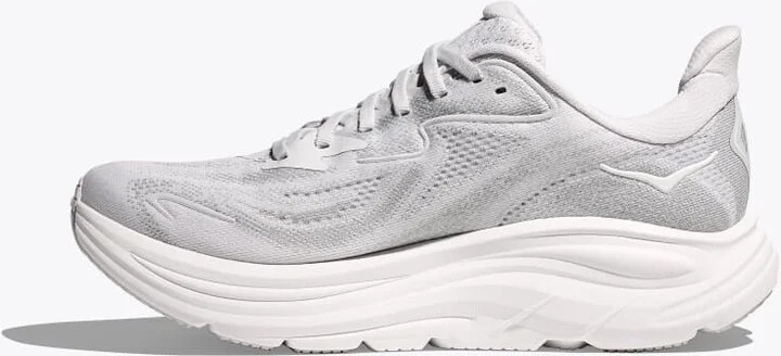 HOKA Women's Clifton 10 Shoes in Cosmic Grey/Stardust - Image 8