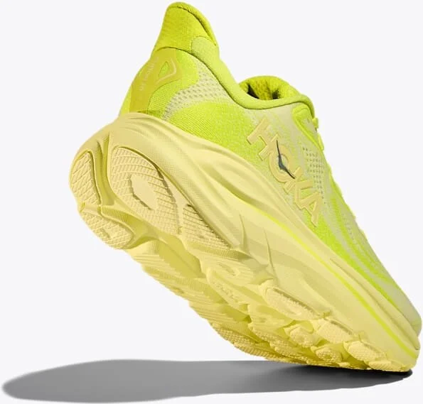 HOKA Women's Clifton 10 Shoes in Neon Hoka Citrus/Sunlight - Image 4