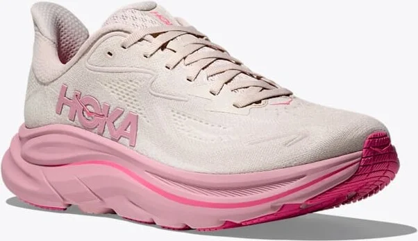 HOKA Women's Clifton 10 Shoes in Rose Cream/Dried Rose - Image 6