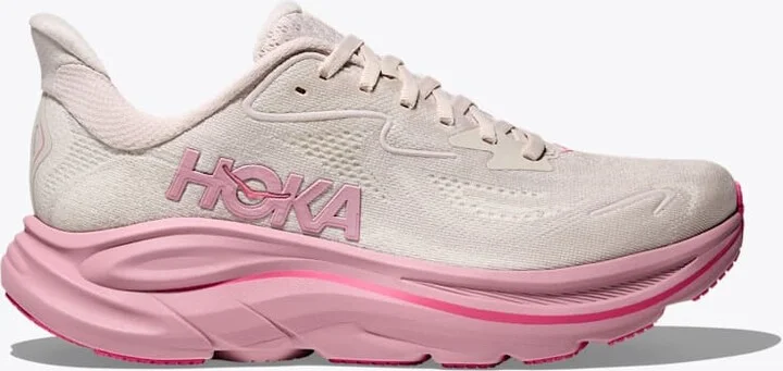 HOKA Women's Clifton 10 Shoes in Rose Cream/Dried Rose