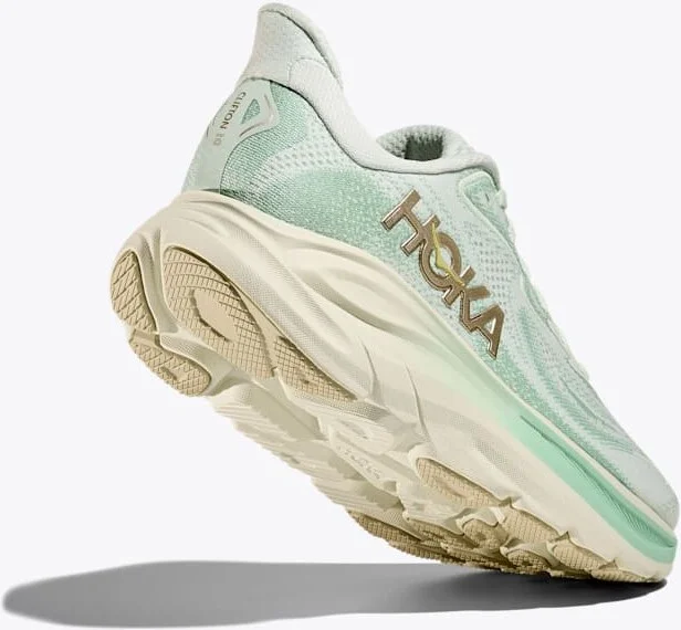 HOKA Women's Clifton 10 Shoes in Sea Glass/Jadeite - Image 4
