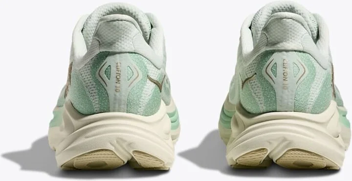 HOKA Women's Clifton 10 Shoes in Sea Glass/Jadeite - Image 5