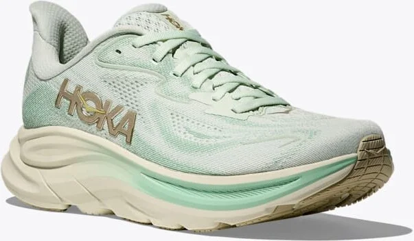 HOKA Women's Clifton 10 Shoes in Sea Glass/Jadeite - Image 6