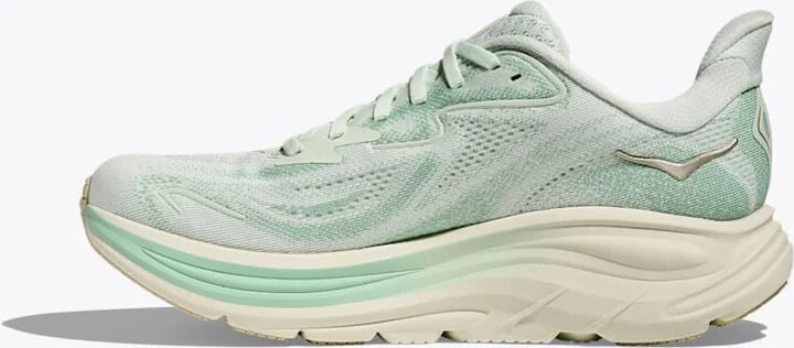 HOKA Women's Clifton 10 Shoes in Sea Glass/Jadeite - Image 8