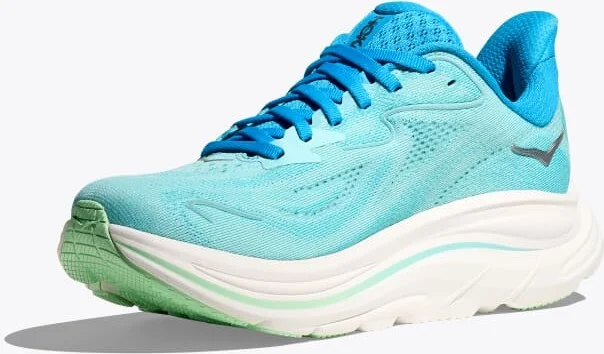 HOKA Women's Clifton 10 Shoes in Skyward Blue/Cielo Blue - Image 3