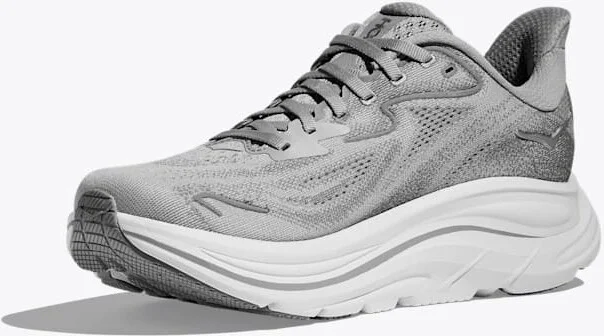 HOKA Women's Clifton 10 Shoes in Stellar Grey/Galactic Grey - Image 3