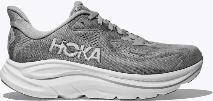 HOKA Women's Clifton 10 Shoes in Stellar Grey/Galactic Grey