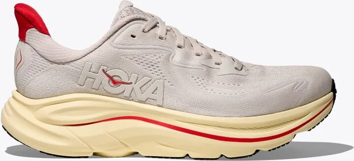 HOKA Women's Clifton 10 Shoes in Stucco/Cerise