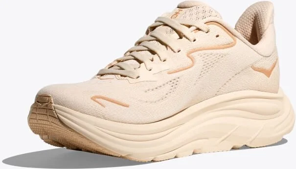 HOKA Women's Clifton 10 Shoes in Vanilla/Birch - Image 3