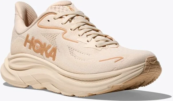 HOKA Women's Clifton 10 Shoes in Vanilla/Birch - Image 6