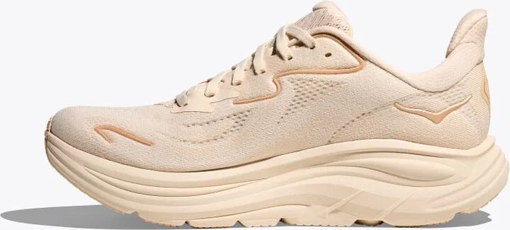 HOKA Women's Clifton 10 Shoes in Vanilla/Birch - Image 8