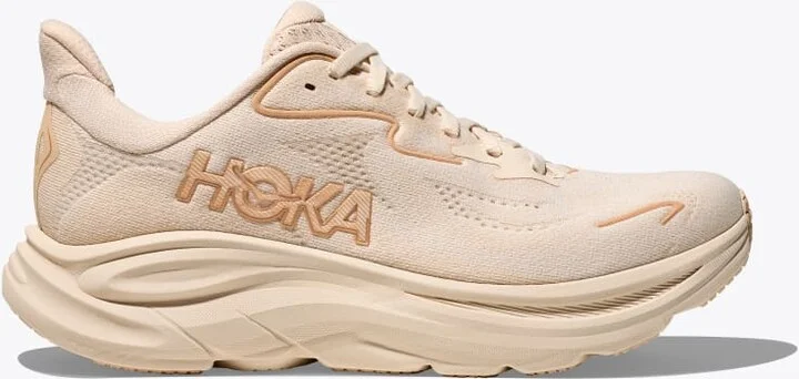 HOKA Women's Clifton 10 Shoes in Vanilla/Birch