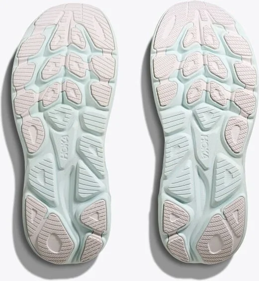 HOKA Women's Clifton 10 Shoes in White/Cielo Blue - Image 7