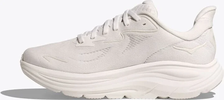 HOKA Women's Clifton 10 Shoes in White/White - Image 8