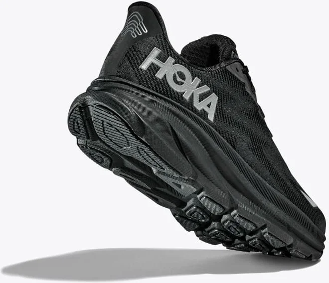HOKA Women's Clifton 9 GTX Shoes in Black/Black - Image 4