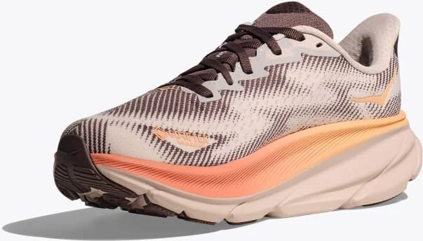 HOKA Women's Clifton 9 GTX Shoes in Cosmic Pearl/Smoky Quartz - Image 3