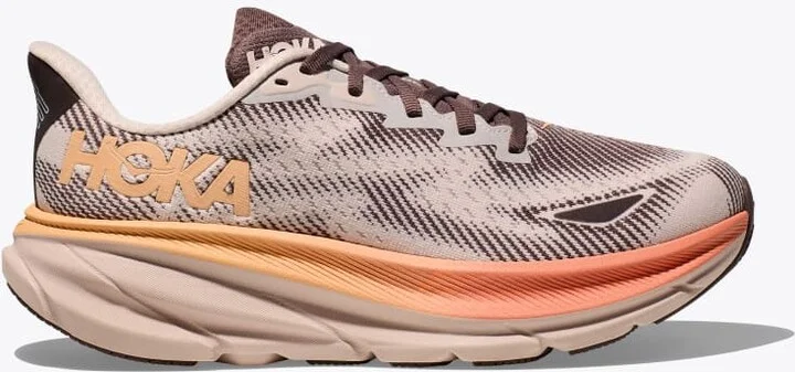 HOKA Women's Clifton 9 GTX Shoes in Cosmic Pearl/Smoky Quartz