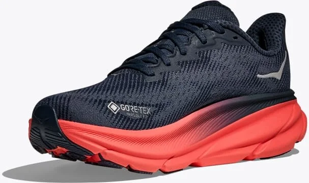 HOKA Women's Clifton 9 GTX Shoes in Varsity Navy/Nautical Dusk - Image 3