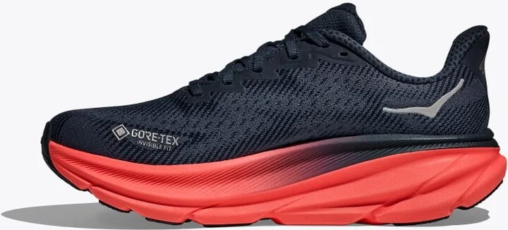 HOKA Women's Clifton 9 GTX Shoes in Varsity Navy/Nautical Dusk - Image 8