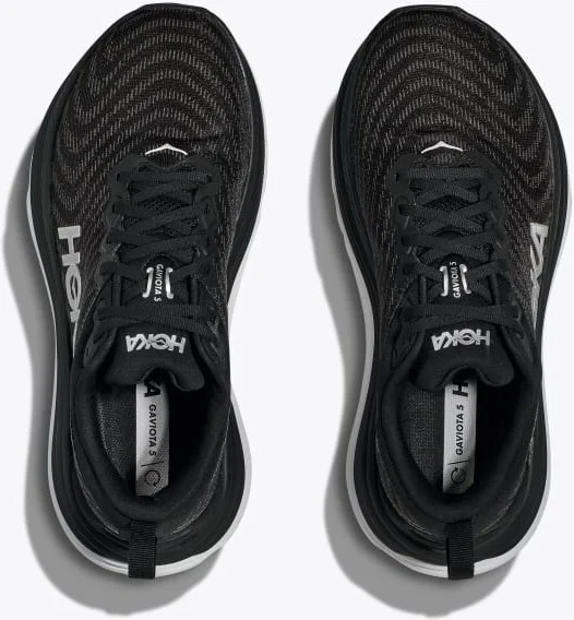HOKA Women's Gaviota 5 Shoes in Black/White - Image 2