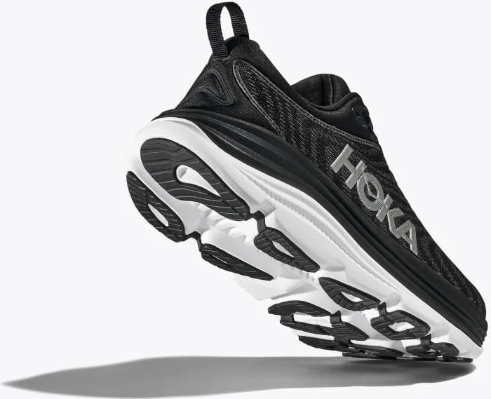 HOKA Women's Gaviota 5 Shoes in Black/White - Image 4