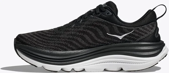 HOKA Women's Gaviota 5 Shoes in Black/White - Image 8