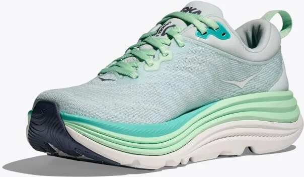 HOKA Women's Gaviota 5 Shoes in Snow Melt/Cielo Blue - Image 3