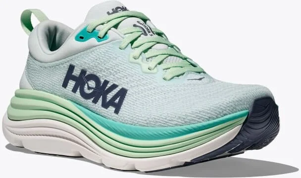 HOKA Women's Gaviota 5 Shoes in Snow Melt/Cielo Blue - Image 6