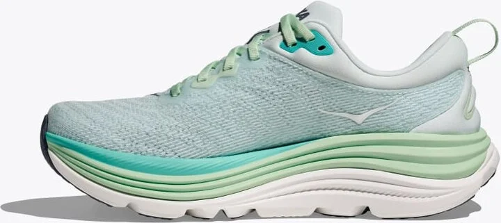 HOKA Women's Gaviota 5 Shoes in Snow Melt/Cielo Blue - Image 8