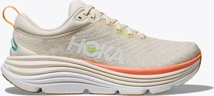 HOKA Women's Gaviota 5 Shoes in Vanilla/Eggnog