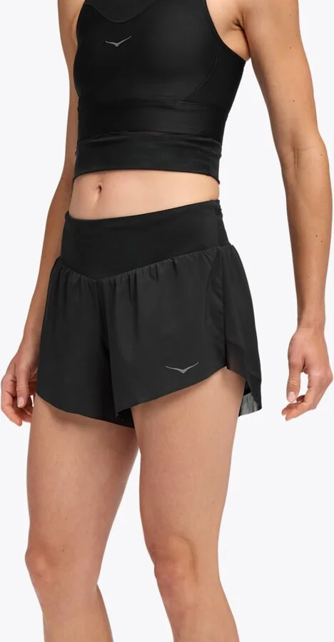 HOKA Women's Glide 4" Short Shoes in Black