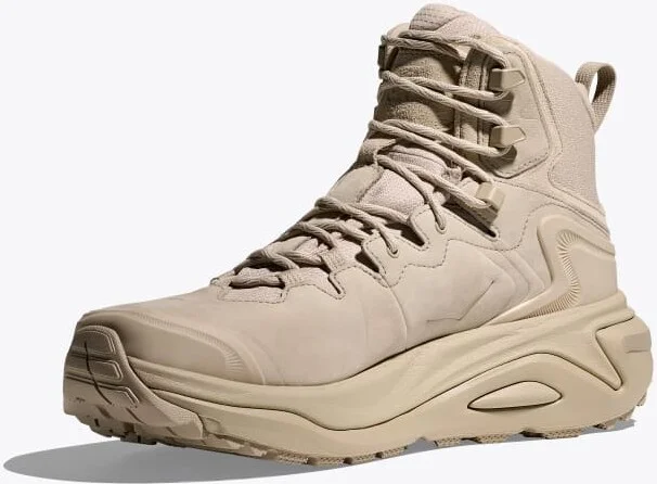 HOKA Women's Kaha 3 GTX Shoes in Raw Linen/Oat Milk - Image 3
