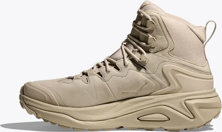 HOKA Women's Kaha 3 GTX Shoes in Raw Linen/Oat Milk - Image 8
