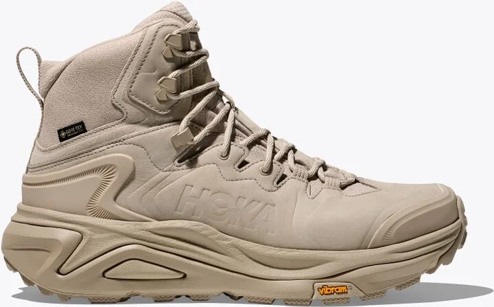 HOKA Women's Kaha 3 GTX Shoes in Raw Linen/Oat Milk