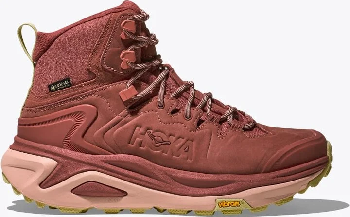 HOKA Women's Kaha 3 GTX Shoes in Rouge/Rose Latte