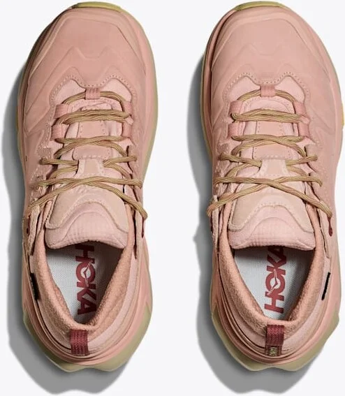 HOKA Women's Kaha 3 Low GTX Shoes in Rose Latte/Cardamom - Image 2