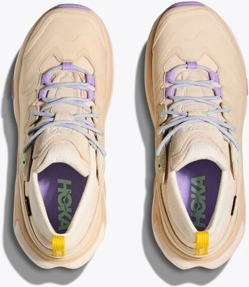 HOKA Women's Kaha 3 Low GTX Shoes in Vanilla/Mint Fluorite - Image 2