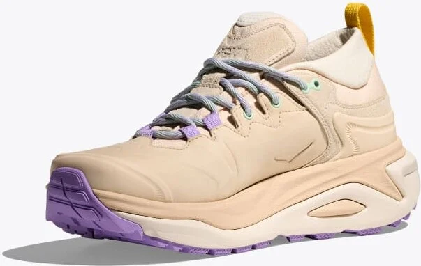 HOKA Women's Kaha 3 Low GTX Shoes in Vanilla/Mint Fluorite - Image 3