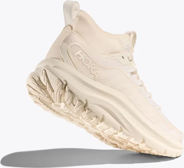 HOKA Women's Kawana Mid Shoes in Alabaster/Alabaster - Image 4